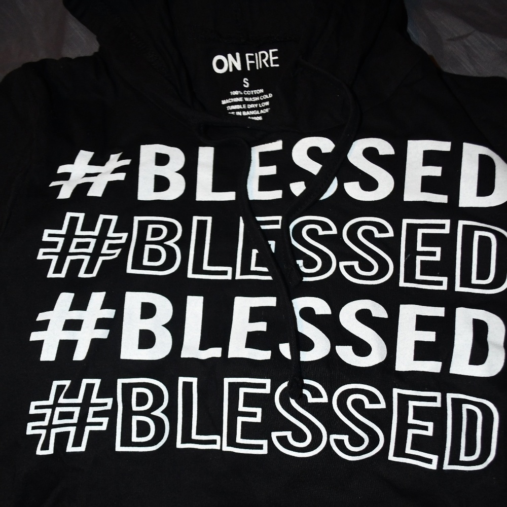 Hashtag Blessed Cotton Hoodie